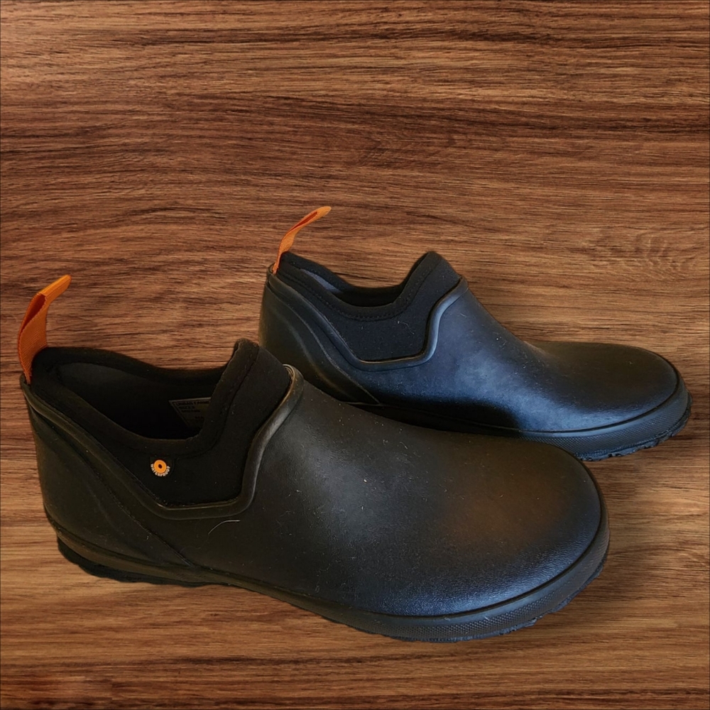 Bogs Urban Farmer Navy Rubber Low Work Rain Shoe Men's Size 8